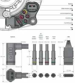 Brose Motor 250 Watt Drive-T Mag Ab 2020 (neu) -Fahrradzubehör Verkäufe 2023 Brose Motor Drive T MAG 2020 Anschluesse