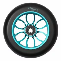 Chilli Pro Scooter Ersatzrolle Wheel Reaper 110mm Black PU / Blue Core (Ocean)