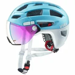 Uvex Finale-Visor 52-57cm / 56-61cm -Fahrradzubehör Verkäufe 2023 Helm Uvex Finale Visor stato cool blue 52 57cm S4107530415 4043197310404