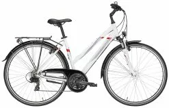Pegasus Avanti 2018 21-Gang -Fahrradzubehör Verkäufe 2023 Pegasus Avanti 2018 28 Zoll 21 Gang Damen Trapez weiss grau rot 576 70545